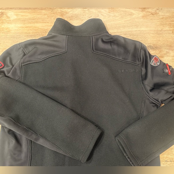 Spyder Men's Wengen Black Full Zip Fleece Jacket Size XL - Picture 6 of 8